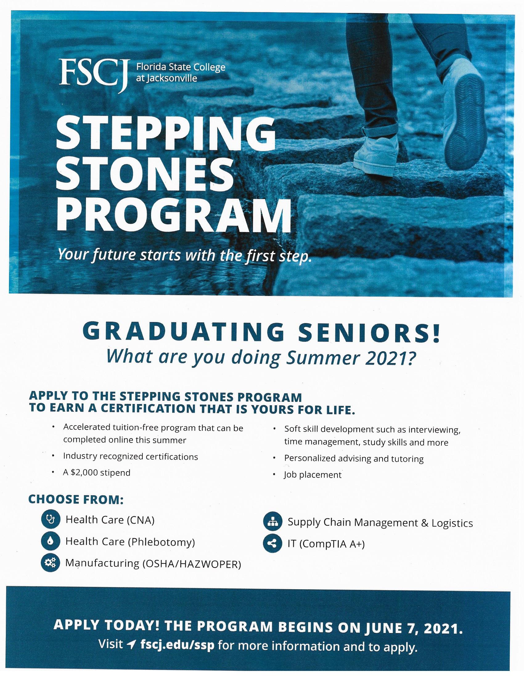 Guidance / FSCJ STEPPING STONES PROGRAM